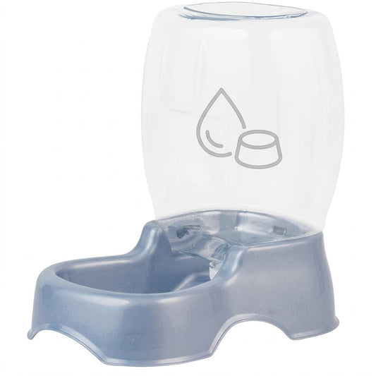 Petmate Pet Cafe Cat and Dog Water Dispenser - Water Bowl for Cats and Dogs, USA Made, 1.5 GAL, Pearl Ash Blue