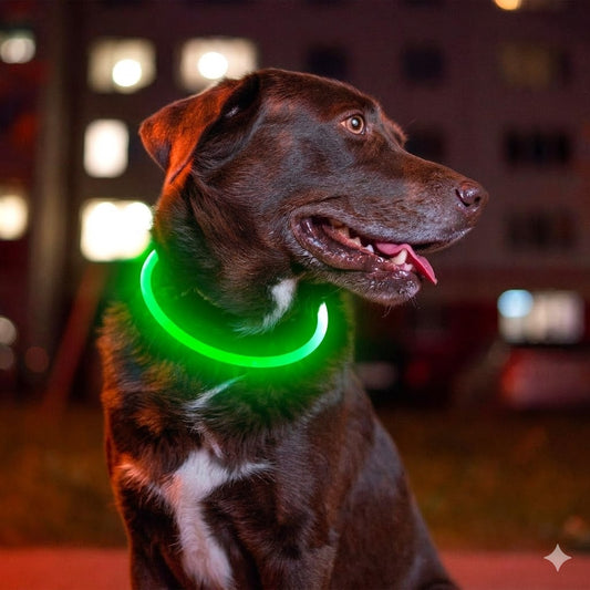 Led Dog Collar, BSEEN USB Rechargeable Flash Dog Necklace