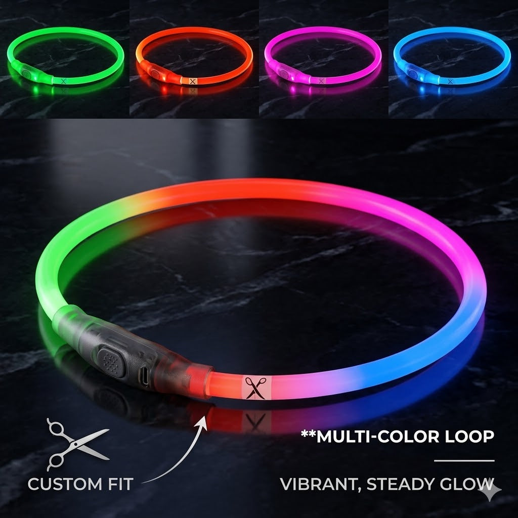 Led Dog Collar, BSEEN USB Rechargeable Flash Dog Necklace